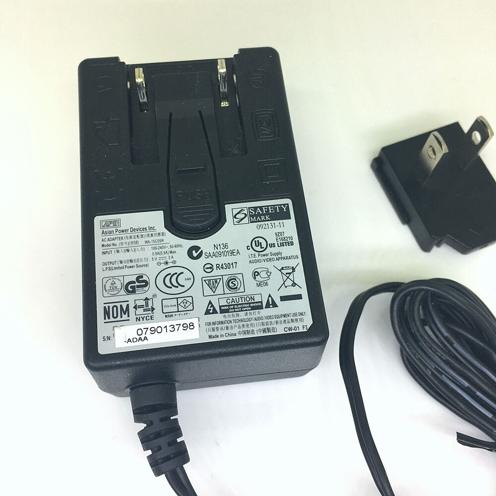 NEW APD WA-15C05R DC AC Adapter Power Charger 5V 3A US Plug 5.5mm*2.5mm - Click Image to Close